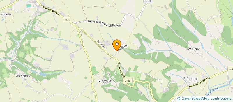 localisation de l'entreprise MONSIEUR BENOIT PECHAMBERT  FAUROUX