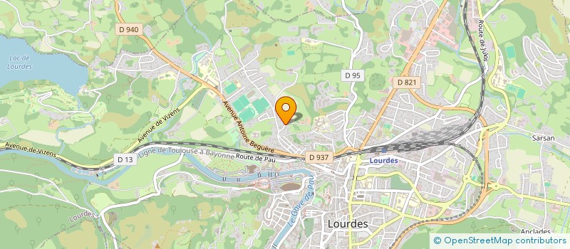 localisation de l'entreprise MONSIEUR BENOIT PELERAN à LOURDES