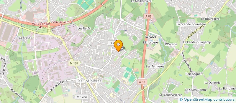 localisation de l'entreprise MONSIEUR BENOIT PELLETIER à LES SORINIERES