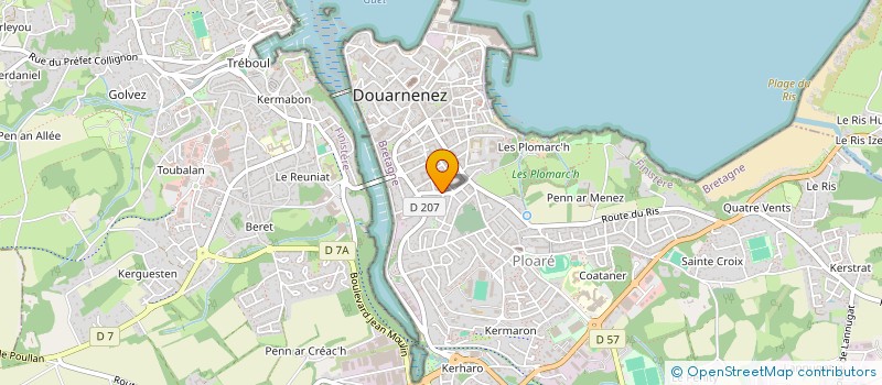 localisation de l'entreprise MONSIEUR BENOIT PENNARUN à DOUARNENEZ