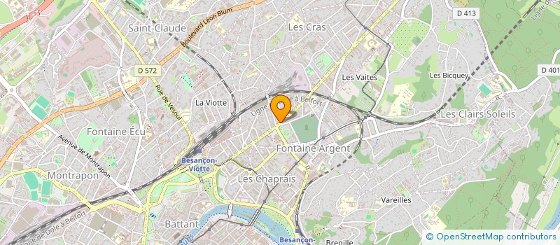 localisation de l'entreprise MONSIEUR BENOIT PERROUD à BESANCON