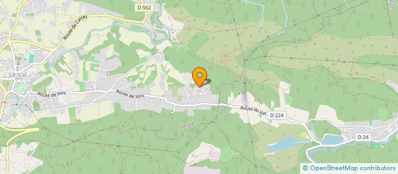 localisation de l'entreprise MONSIEUR BENOIT PESSON  LE VAL