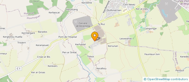 localisation de l'entreprise MONSIEUR BENOIT PETIT à SAINT RENAN