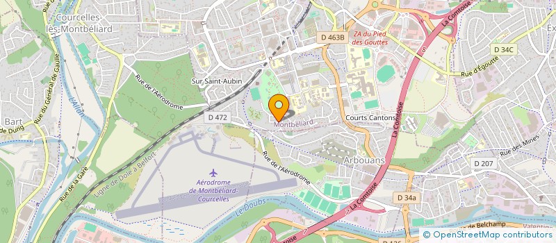 localisation de l'entreprise MONSIEUR BENOIT PEWZNER  MONTBELIARD