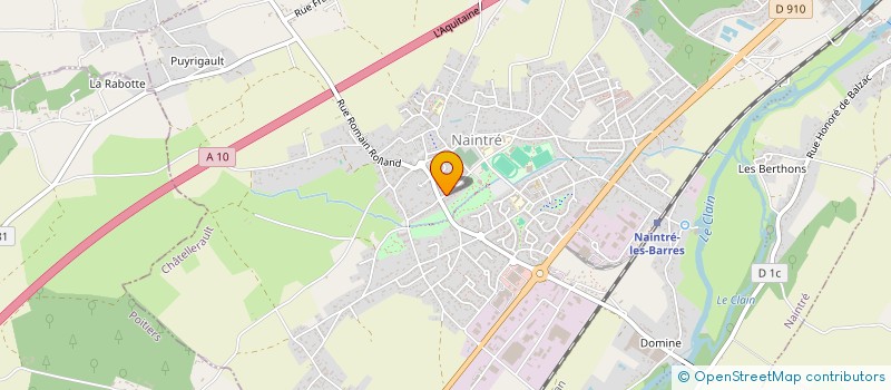 localisation de l'entreprise MONSIEUR BENOIT PIAULET  NAINTRE