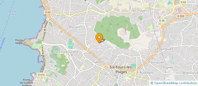 localisation de l'entreprise MONSIEUR BENOIT PIERRE MARIE BRAQUET à SIX-FOURS-LES-PLAGES