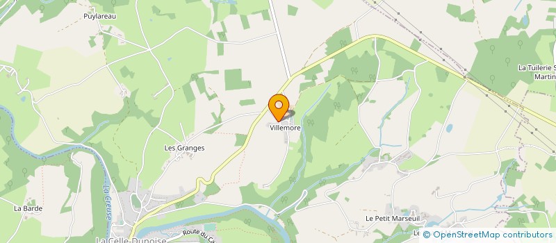 localisation de l'entreprise MONSIEUR BENOIT PINGAUD à LA CELLE-DUNOISE