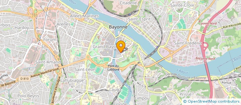 localisation de l'entreprise MONSIEUR BENOIT PINGEOT à BAYONNE