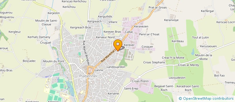 localisation de l'entreprise MONSIEUR BENOIT PINVIDIC  PLABENNEC