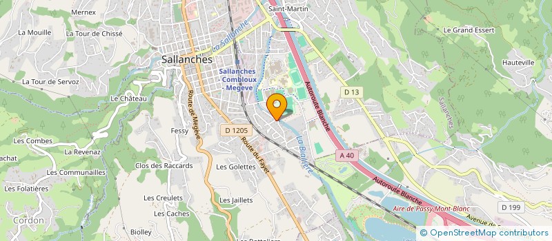 localisation de l'entreprise MONSIEUR BENOIT PIRAUD  SALLANCHES