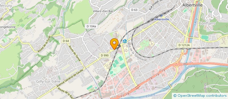 localisation de l'entreprise MONSIEUR BENOIT PLATERIER  ALBERTVILLE