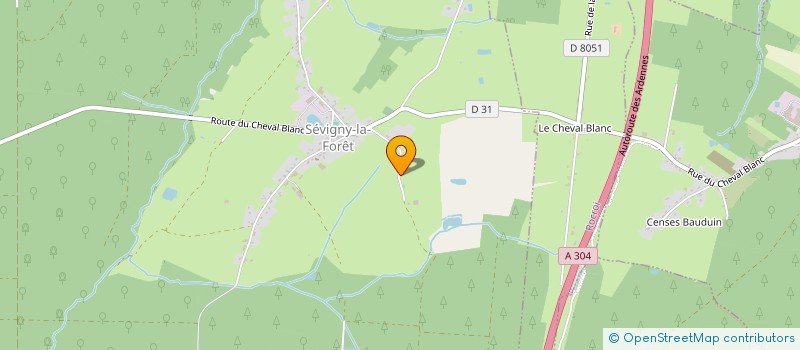 localisation de l'entreprise MONSIEUR BENOIT PLISSON  SEVIGNY-LA-FORET