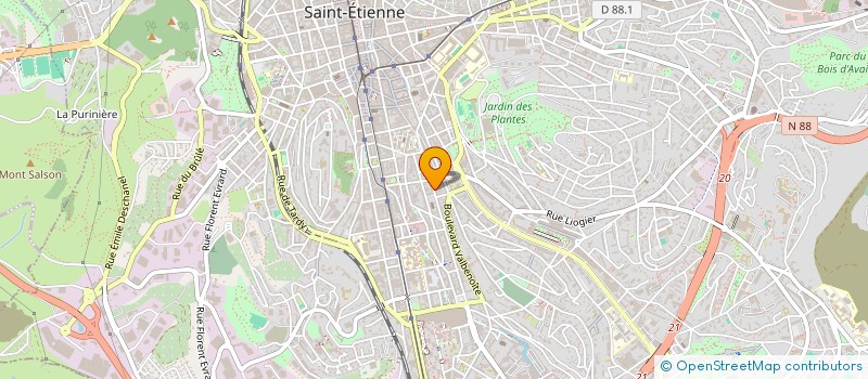 localisation de l'entreprise MONSIEUR BENOIT PLOTTON  ANDREZIEUX-BOUTHEON