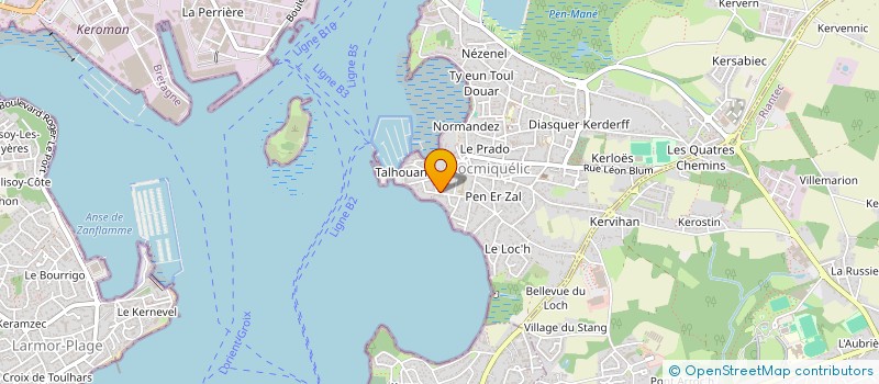 localisation de l'entreprise MONSIEUR BENOIT POMEL  LOCMIQUELIC