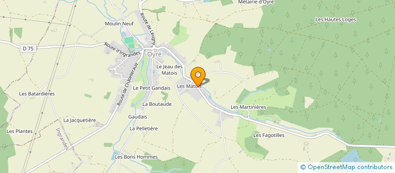 localisation de l'entreprise MONSIEUR BENOIT POUFFARIN  OYRE