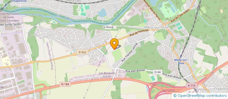 localisation de l'entreprise MONSIEUR BENOIT POULAIN à MERY-SUR-OISE