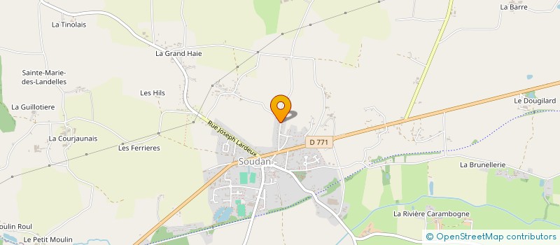 localisation de l'entreprise MONSIEUR BENOIT POULAIN à SOUDAN