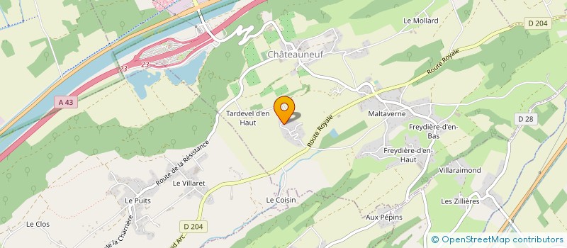 localisation de l'entreprise MONSIEUR BENOIT POULLE  CHATEAUNEUF