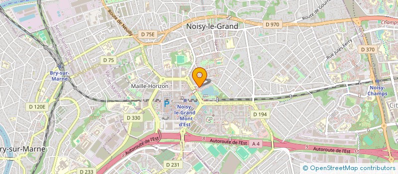 localisation de l'entreprise MONSIEUR BENOIT PRIEUR à NOISY-LE-GRAND