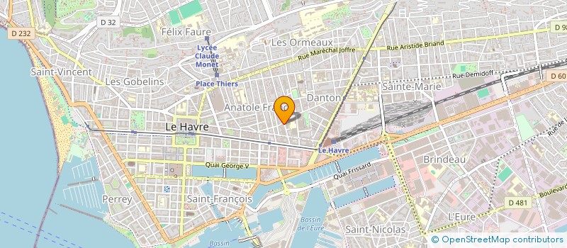 localisation de l'entreprise MONSIEUR BENOIT PUPIN  LE HAVRE