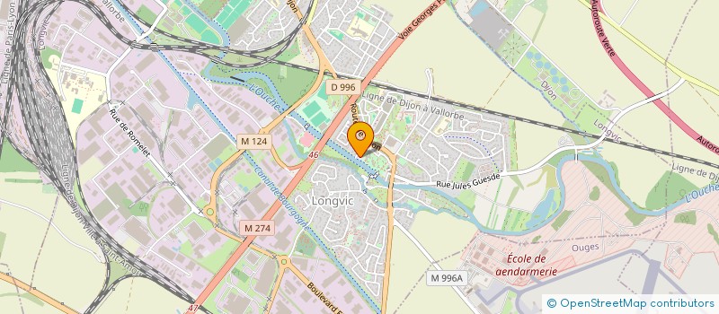 localisation de l'entreprise MONSIEUR BENOIT PURSAD  LONGVIC