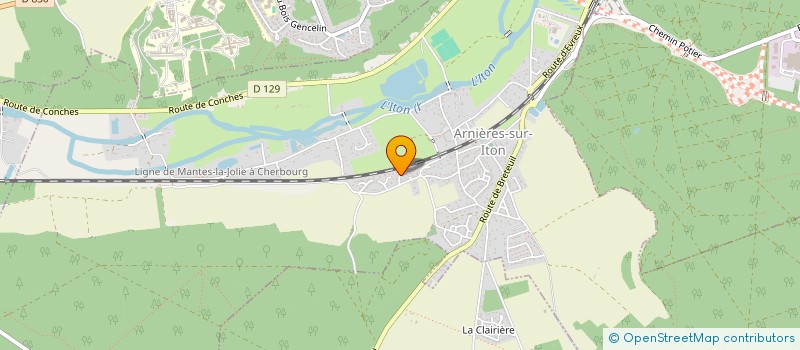 localisation de l'entreprise MONSIEUR BENOIT QUESNEL à ARNIERES-SUR-ITON
