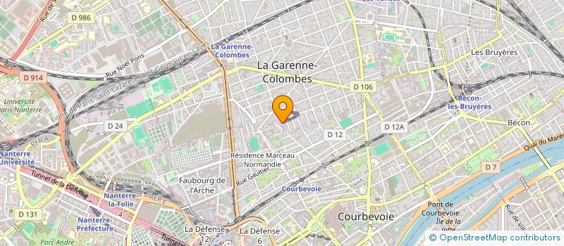 localisation de l'entreprise MONSIEUR BENOIT RABAUD à LA GARENNE-COLOMBES