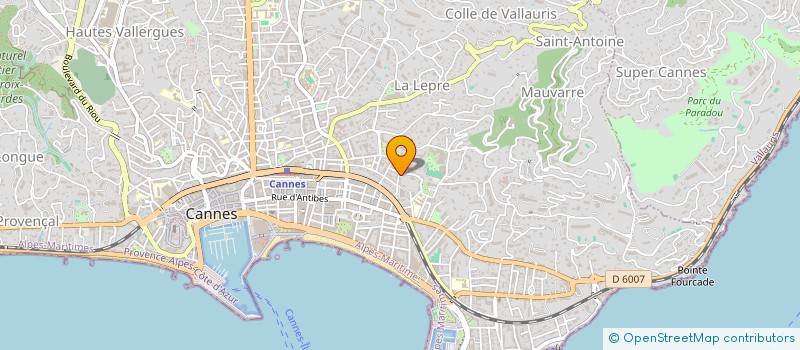 localisation de l'entreprise MONSIEUR BENOIT RACCOSTA à CANNES
