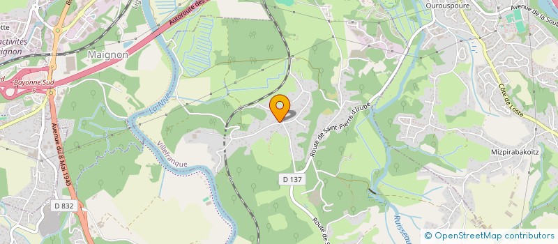 localisation de l'entreprise MONSIEUR BENOIT RAGAZZINI  VILLEFRANQUE