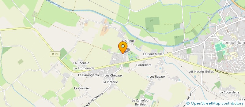 localisation de l'entreprise MONSIEUR BENOIT RAIMBAULT à LONGUE-JUMELLES