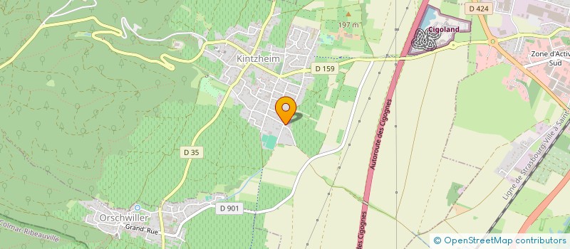 localisation de l'entreprise MONSIEUR BENOIT RAUSCHER  KINTZHEIM