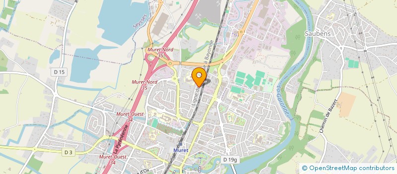 localisation de l'entreprise MONSIEUR BENOIT RECOULES  MURET