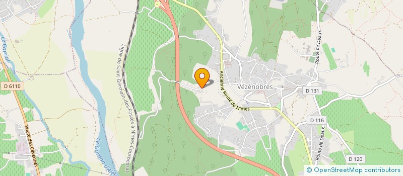 localisation de l'entreprise MONSIEUR BENOIT-REGIS PONS  VEZENOBRES