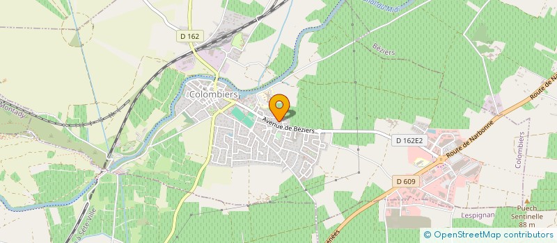 localisation de l'entreprise MONSIEUR BENOIT REGUES à COLOMBIERS