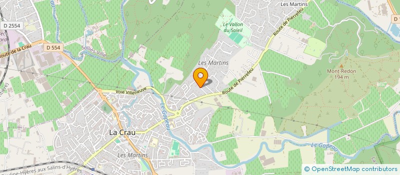 localisation de l'entreprise MONSIEUR BENOIT REMBERT  LA CRAU