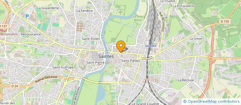 localisation de l'entreprise MONSIEUR BENOIT RENAUD  SAINTES