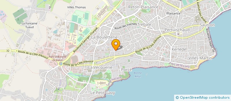 localisation de l'entreprise MONSIEUR BENOIT RENEAUME à SAINT-NAZAIRE