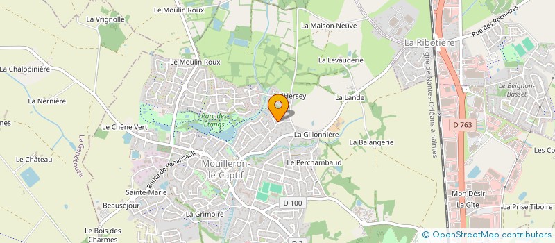 localisation de l'entreprise MONSIEUR BENOIT RETAIL  MOUILLERON-LE-CAPTIF