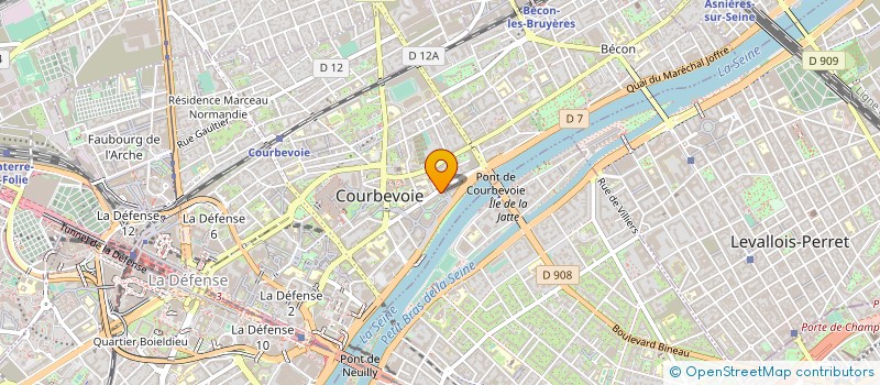 localisation de l'entreprise MONSIEUR BENOIT REVERDY à COURBEVOIE