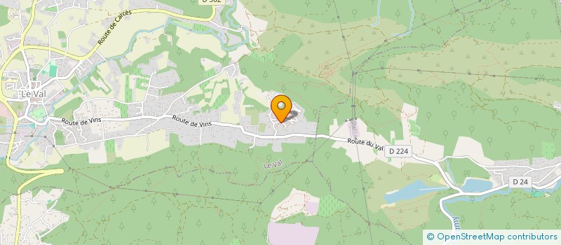 localisation de l'entreprise MONSIEUR BENOIT REZE  LE VAL