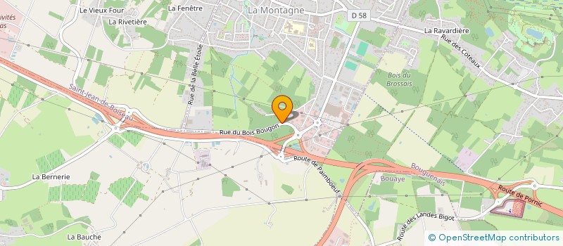 localisation de l'entreprise MONSIEUR BENOIT RIOUX  LA MONTAGNE