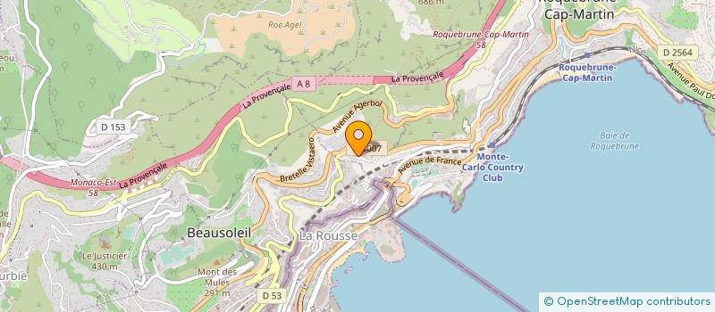 localisation de l'entreprise MONSIEUR BENOIT RISANI à ROQUEBRUNE-CAP-MARTIN
