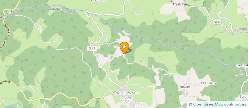 localisation de l'entreprise MONSIEUR BENOIT RIVAL  CHAZELLES-SUR-LAVIEU