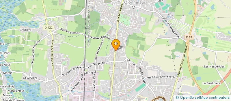 localisation de l'entreprise MONSIEUR BENOIT RIVET  LES SABLES-D'OLONNE