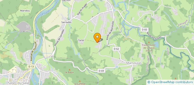 localisation de l'entreprise MONSIEUR BENOIT ROBERT MARIE MOUSSET  CASSAGNE