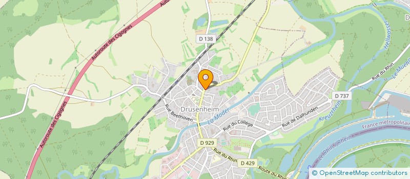 localisation de l'entreprise MONSIEUR BENOIT ROBIN  DRUSENHEIM