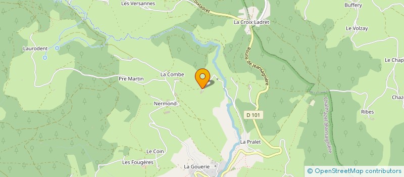 localisation de l'entreprise MONSIEUR BENOIT ROCHE  CHALMAZEL-JEANSAGNIERE