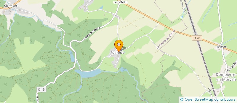 localisation de l'entreprise MONSIEUR BENOIT ROGER  LA ROCHE-EN-BRENIL