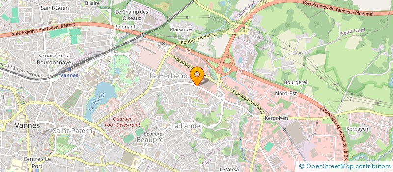 localisation de l'entreprise MONSIEUR BENOIT ROLLAND à VANNES
