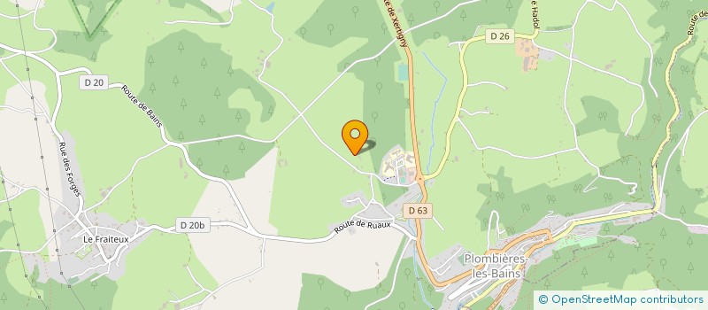 localisation de l'entreprise MONSIEUR BENOIT ROMARY  PLOMBIERES-LES-BAINS